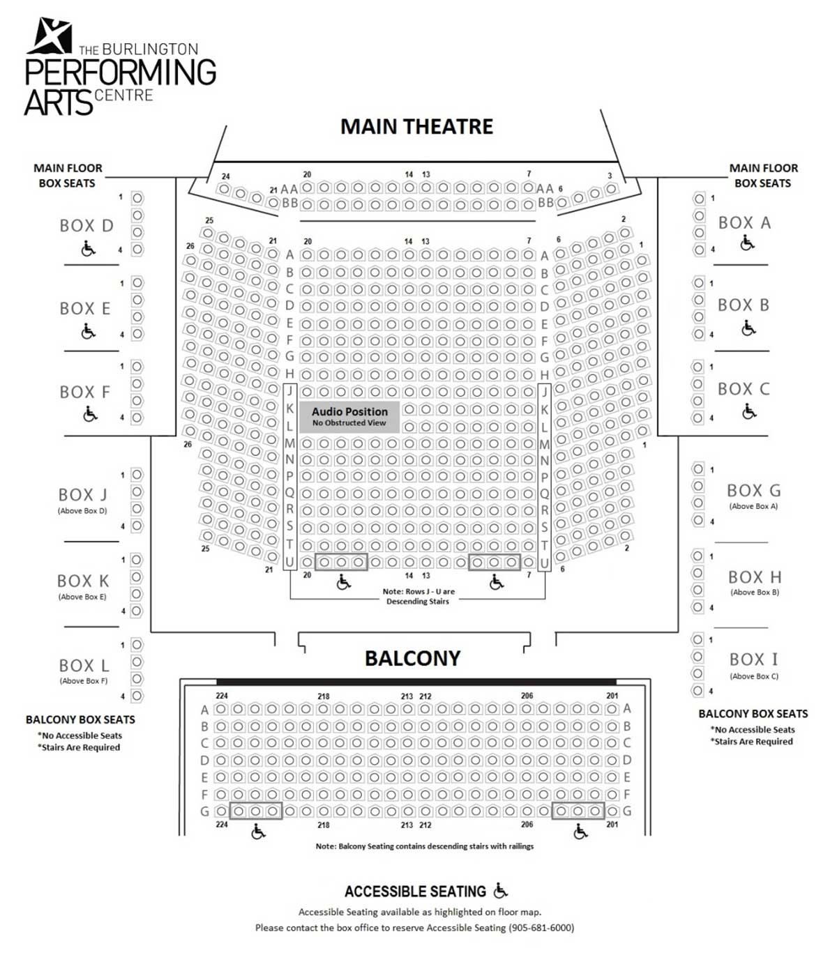 Seating-Burlington Performing Arts Centre